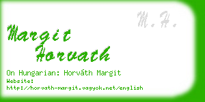 margit horvath business card